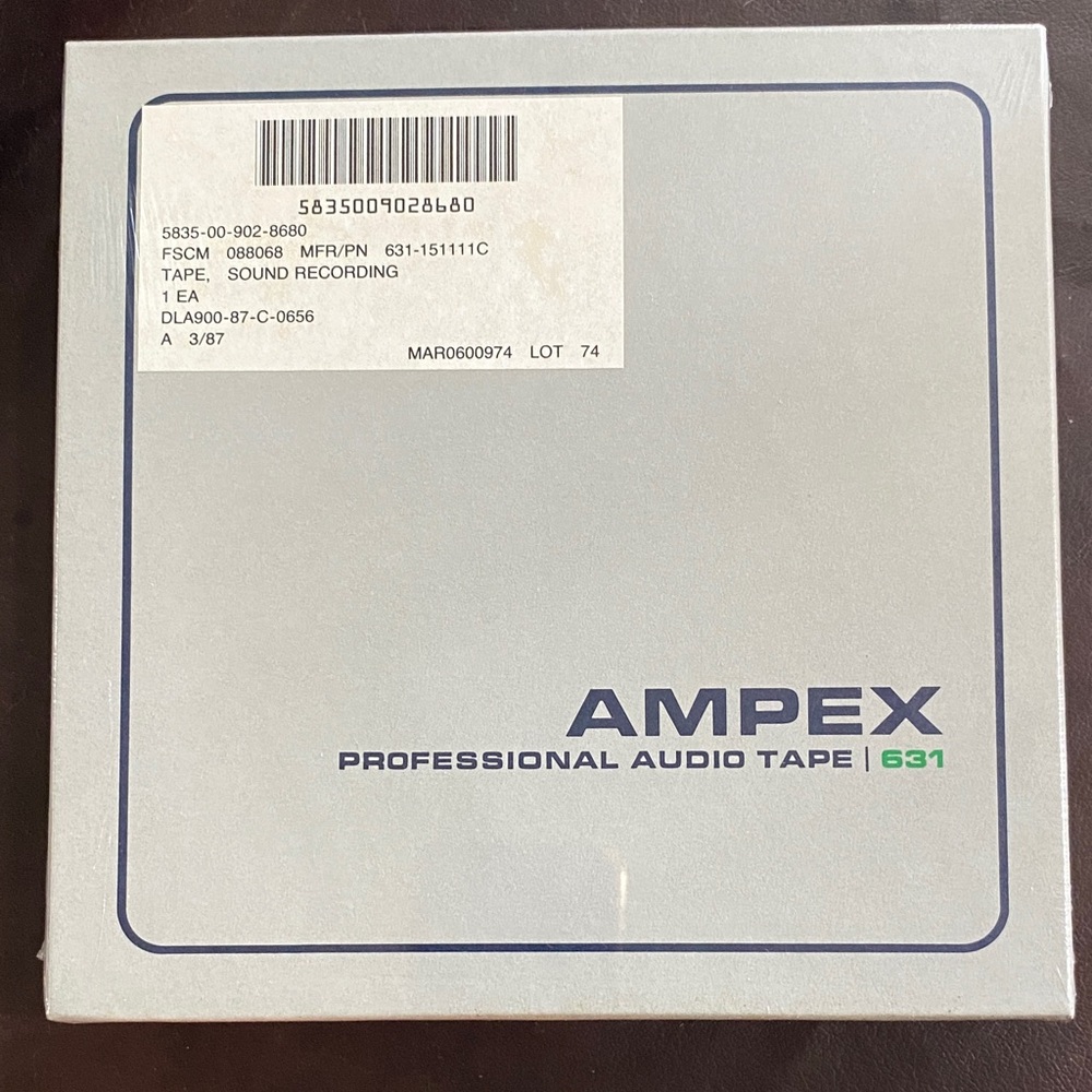 Vintage Sealed - Professional Audio Tape Ampex 631 🎶🎧
